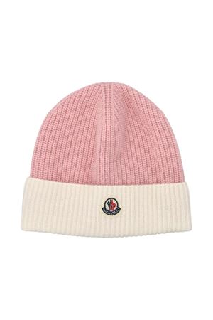 pink polyamide beanie MONCLER KIDS | J29513B00006M1241523